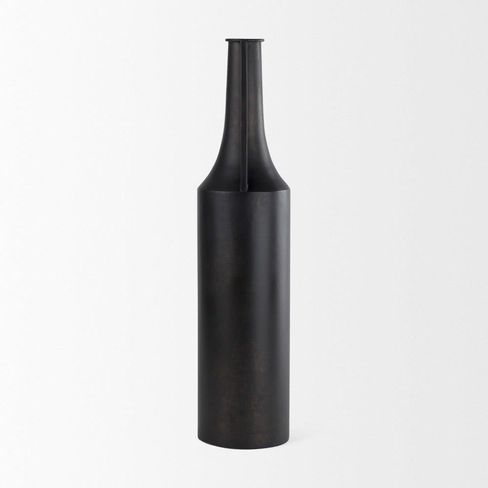 Aubrey Large 24.0H Black Iron Flower Vase