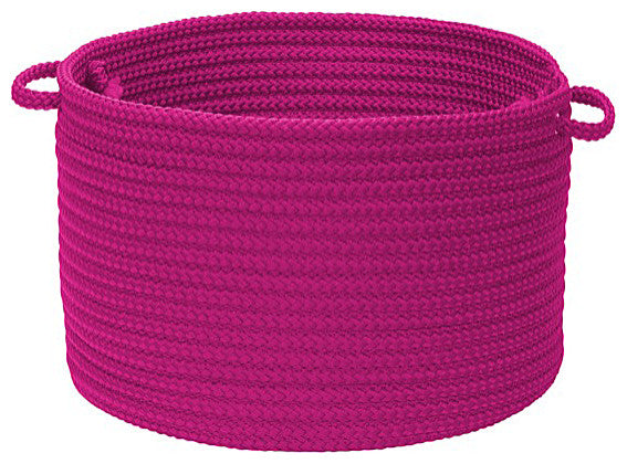 Colonial Mills Basket Simply Home Solid Magenta Round