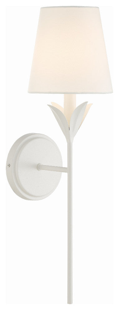 Broche 1-Light Matte White Wall Mount