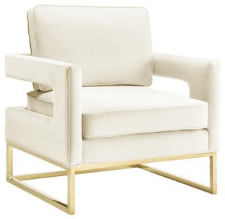Avery Cream Velvet Chair