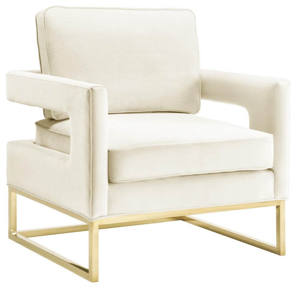 Avery Cream Velvet Chair