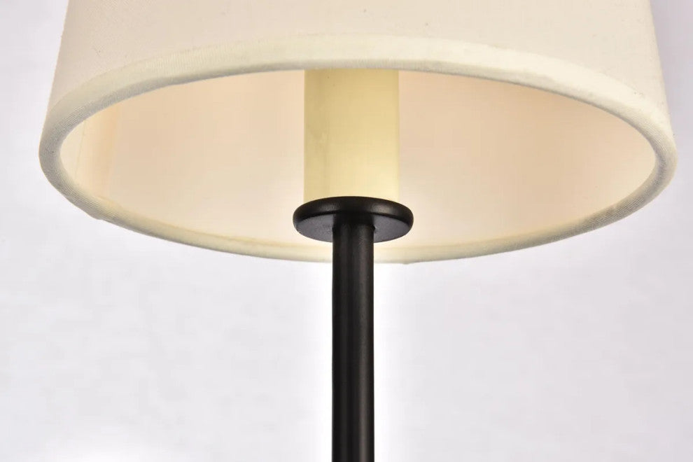 Mel Collection Wall Sconce, 5.5"x15", 1-Light, Black