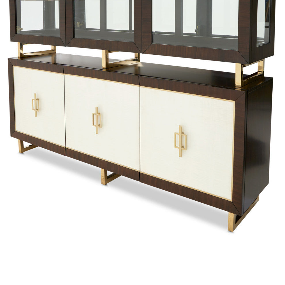 Belmont Place China Cabinet With LED Lighting Espresso