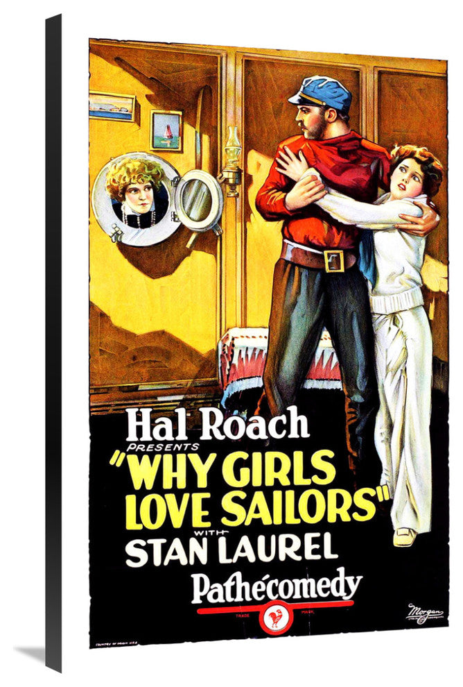 Laurel and Hardy, Why Girls Love Sailors, 1927, 24x36