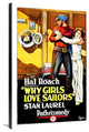 Laurel and Hardy, Why Girls Love Sailors, 1927, 24x36