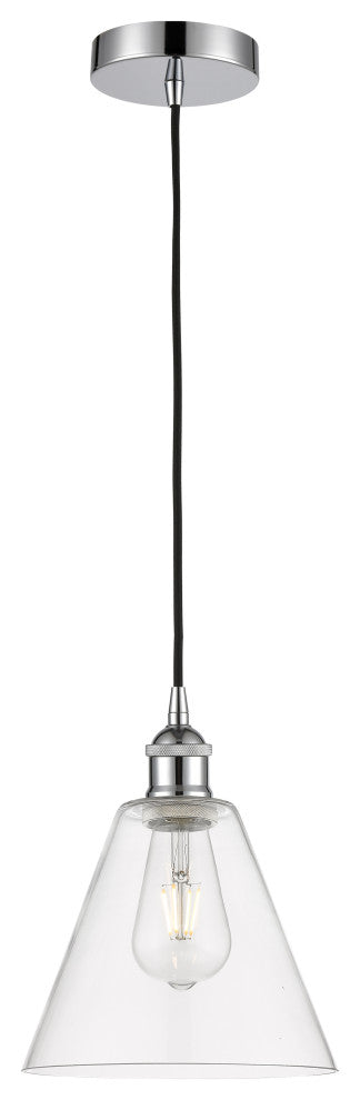 Innovations 616-1P-PC-GBC-82 Edison Cone 1 Light Mini Pendant, Polished Chrome