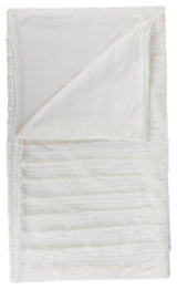Faux Fur Throw 50"x60", Vanilla