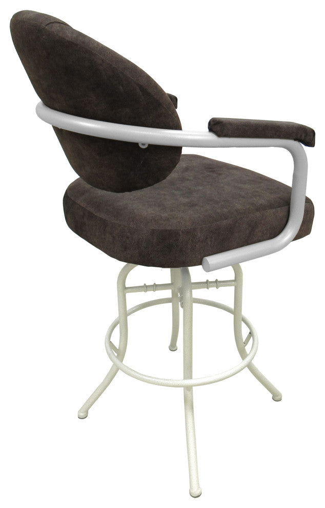 Swivel Tilt Metal Counter 26" 30" Bar Stool M-70, Outlier Ash - White, 26"