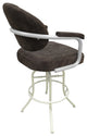 Swivel Tilt Metal Counter 26" 30" Bar Stool M-70, Outlier Ash - White, 26"