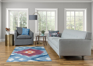 Original Soft Chenille Area Rug, Blue, 4'x6'