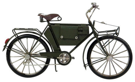 Decorative Metal Model Bicycle in Black