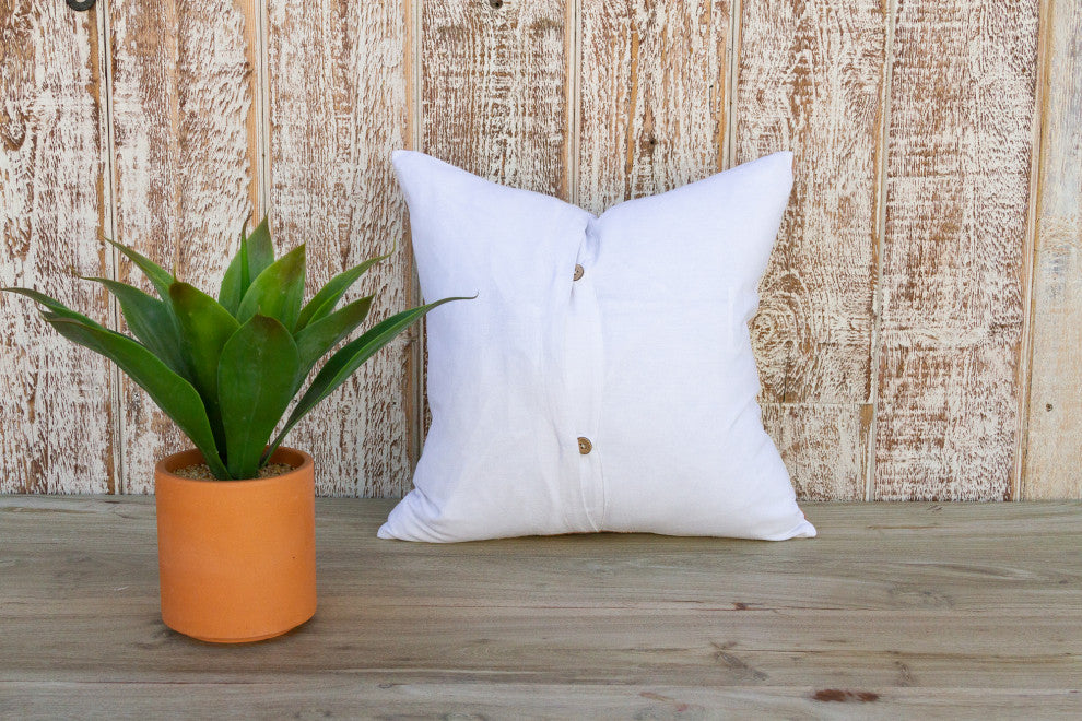 Vivi Organic Silk Ikat Pillow