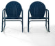 Griffith 2-Piece Outdoor Rocking Chair Set, Navy Gloss