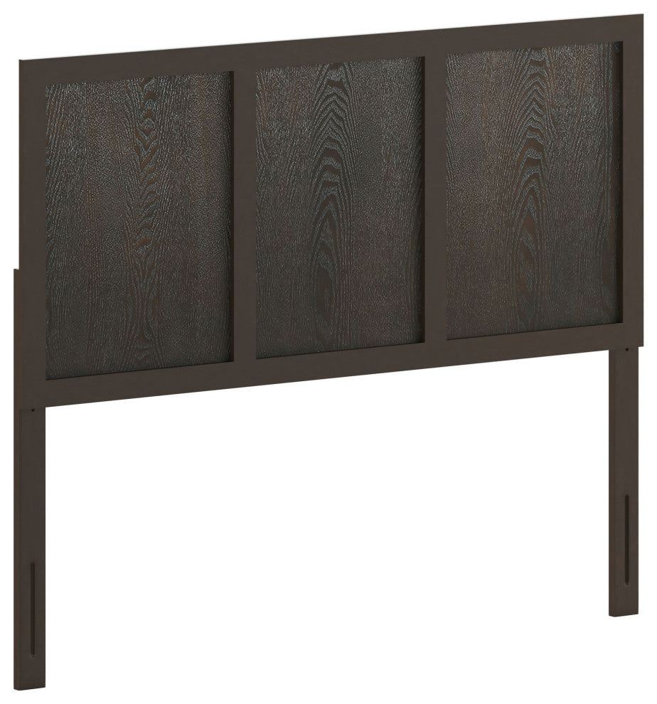 Full Brown 3 Panel Headboard