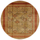 Ahgly Company Indoor Round Mid-Century Modern Area Rugs, 4' Round