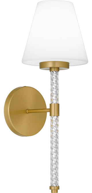 Quoizel Wood 1-Light Wall Sconce, Brushed Gold