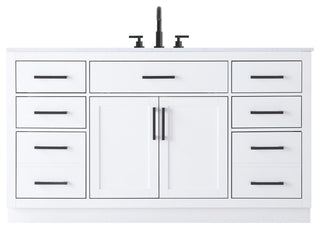 Home Living 60" Single Bathroom Vanity, White