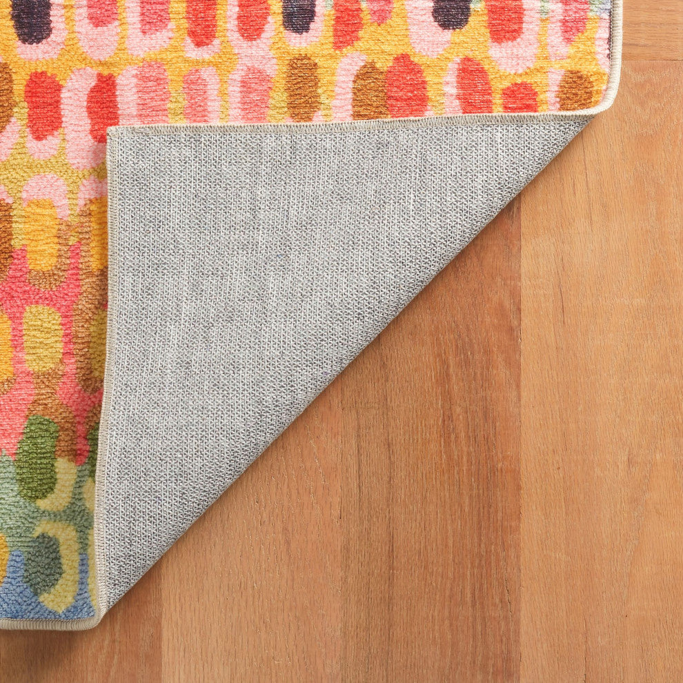 Dash & Albert Paint Chip Multi Machine Washable Rug, Multi, 4' x 6'