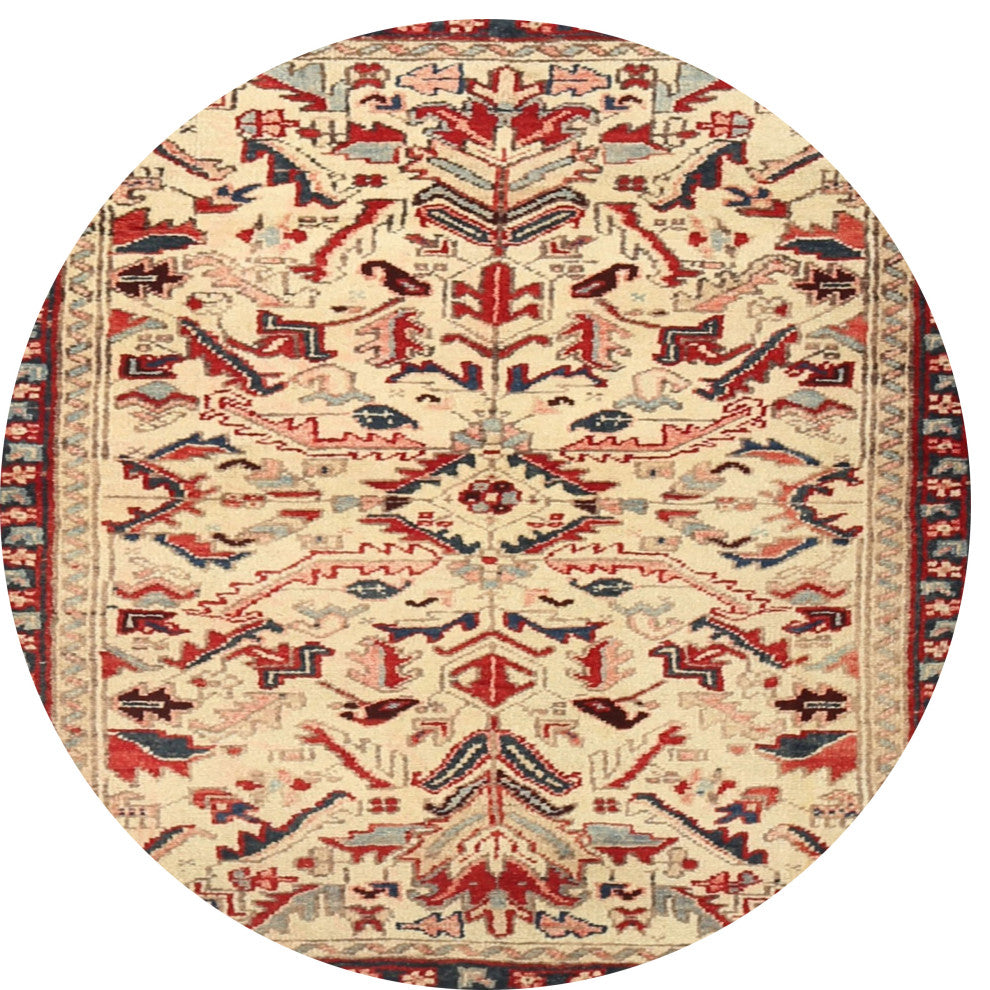 Ahgly Company Indoor Round Traditional Area Rugs, 4' Round