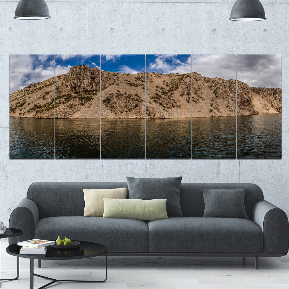 Zrmanja River Northern Dalmatia, Landscape Canvas Art Print, 70"x28", 6 Panels
