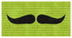 "Mustache: Upswept" Digital Paper Print by BG.Studio, 50"x26"