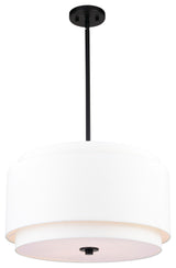 Burnaby 20.5" 4 Light Pendant Black