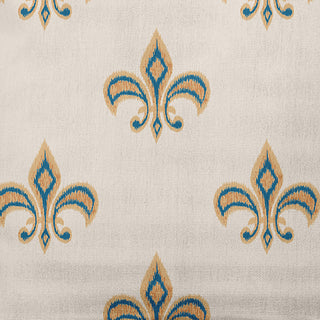 26" x 26" Fleur de Lis Decorative Throw Pillow, Autumn Blue