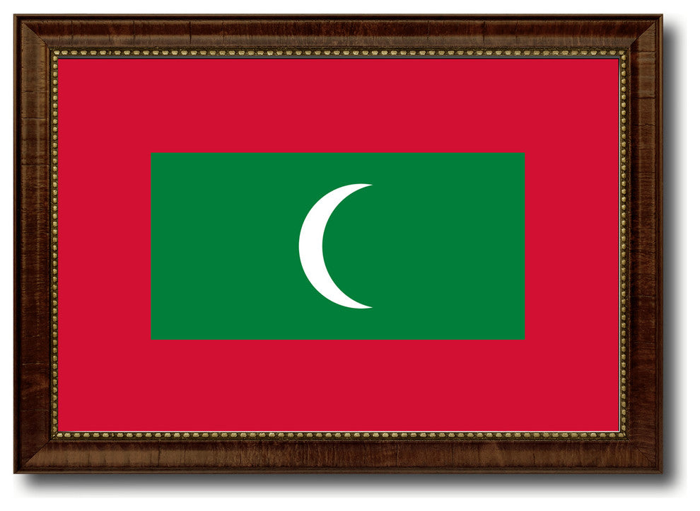 Maldives Country Flag Canvas Print, 27"x39"