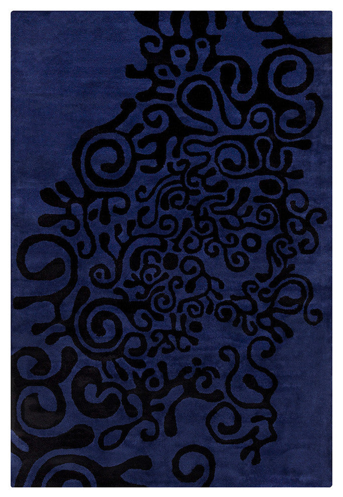 Allie Abstract Contemporary Area Rug, 5'x7'6"