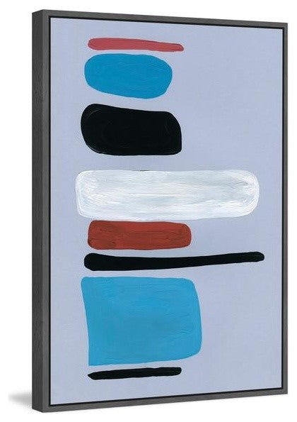 "Compilation" Floater Framed Painting Print on Canvas, 16"x24"