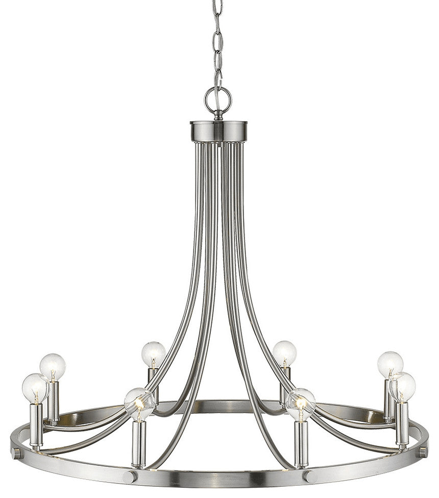 Sawyer 8-Light Satin Nickel Chandelier