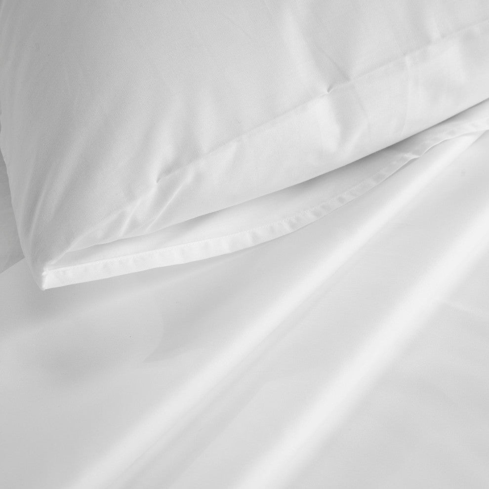 Vesper 350TC White Sateen Sheet Set, 4PC, Twin Xl