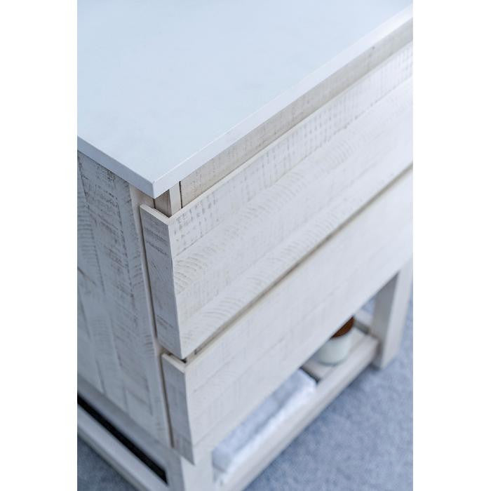 Fresca Formosa Modern 60" Rustic White Open Bottom Double Sink Vanity Set