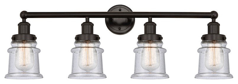 Innovations 616-4W-OB-G184S Canton 4 Light Bath Vanity Light, Oil Rubbed Bronze