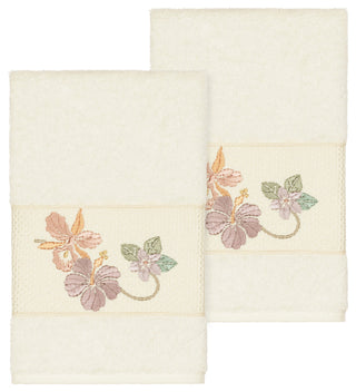 Caroline 2 Piece Embellished Hand Towel Set