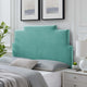 Headboard, King Size, Velvet, Blue, Modern Contemporary, Bedroom Master Suite