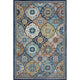 8" x 10" Blue Trellis Mosaic Area Rug