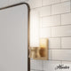 Lenlock Alturas Gold, Cased White Glass 1 Light Sconce Wall Light