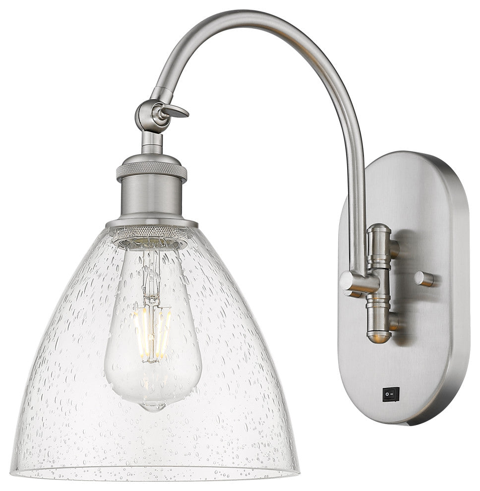 Innovations 518-1W-SN-GBD-754 1-Light Sconce, Brushed Satin Nickel