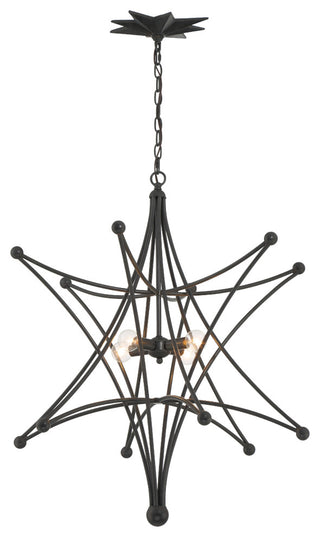 Astro 4-Light Black Chandelier