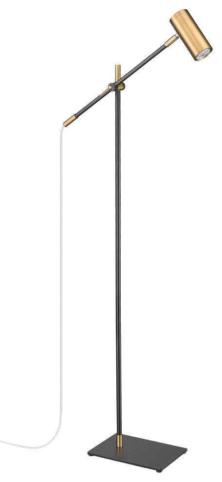 Zlite 814FL-MB-OBR 1-Light Floor Lamp, Olde Brass