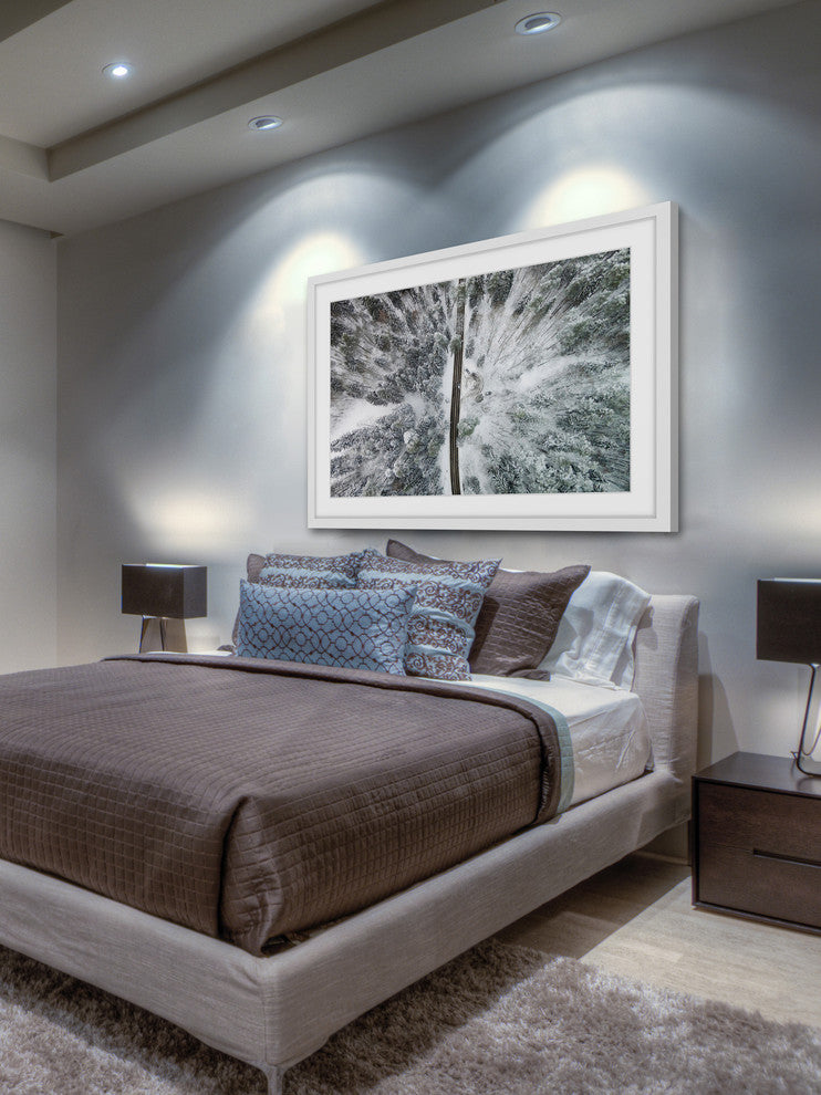 "Amid The Cold" Framed Print by Karolis Janulis