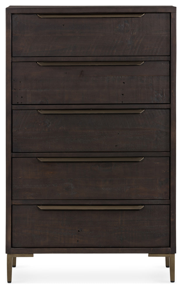 Wyeth 5 Drawer Dresser, Dark Carbon