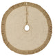 Festive Natural Burlap Ruffled Tree Skirt 48"