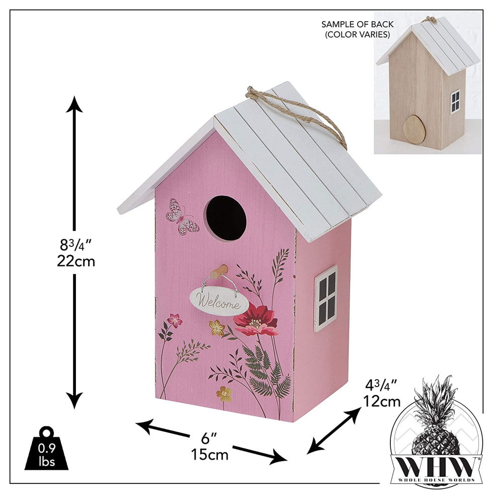 Rustic Welcome Birdhouse, 8.75 Inches