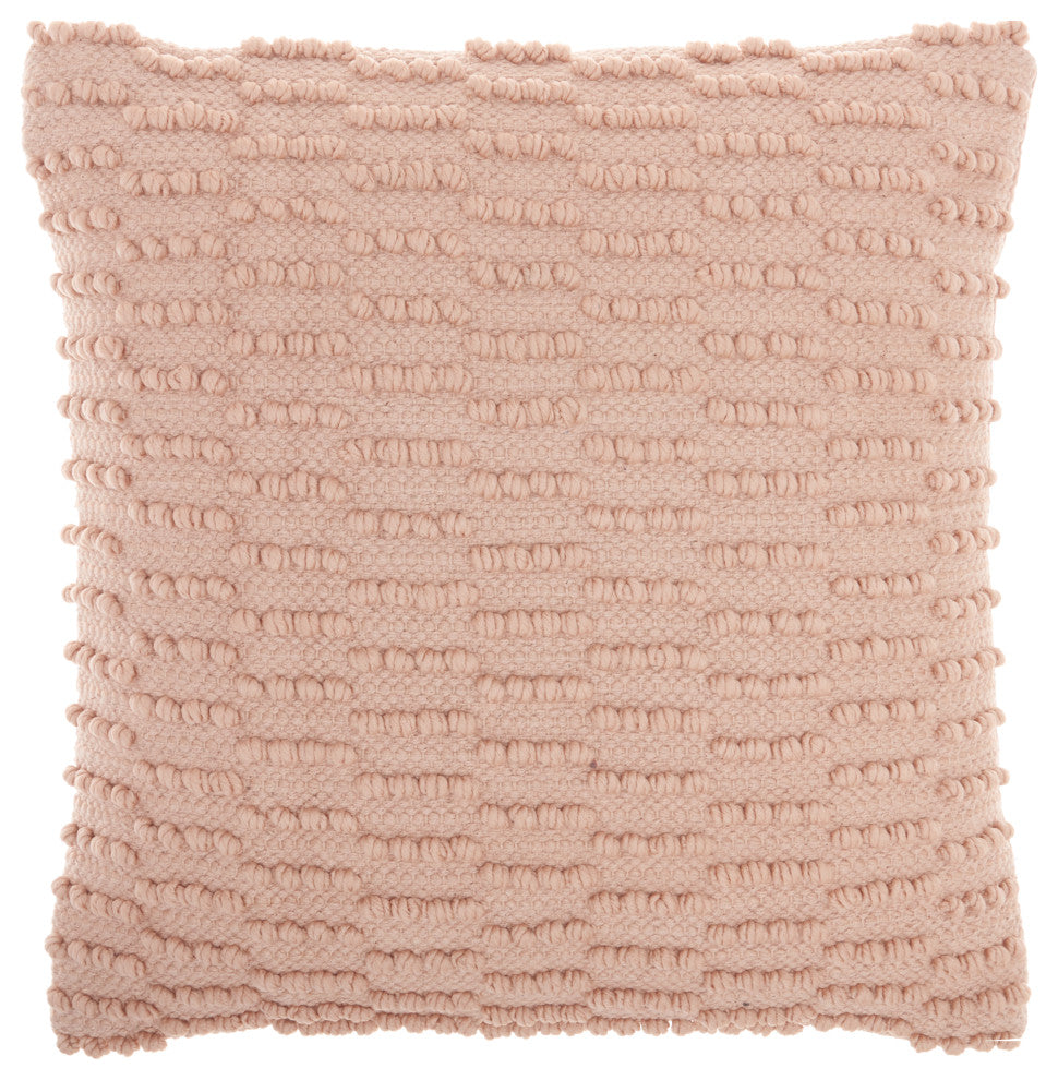 Mina Victory GC380 Throw Pillow, Blush, 18"X18"