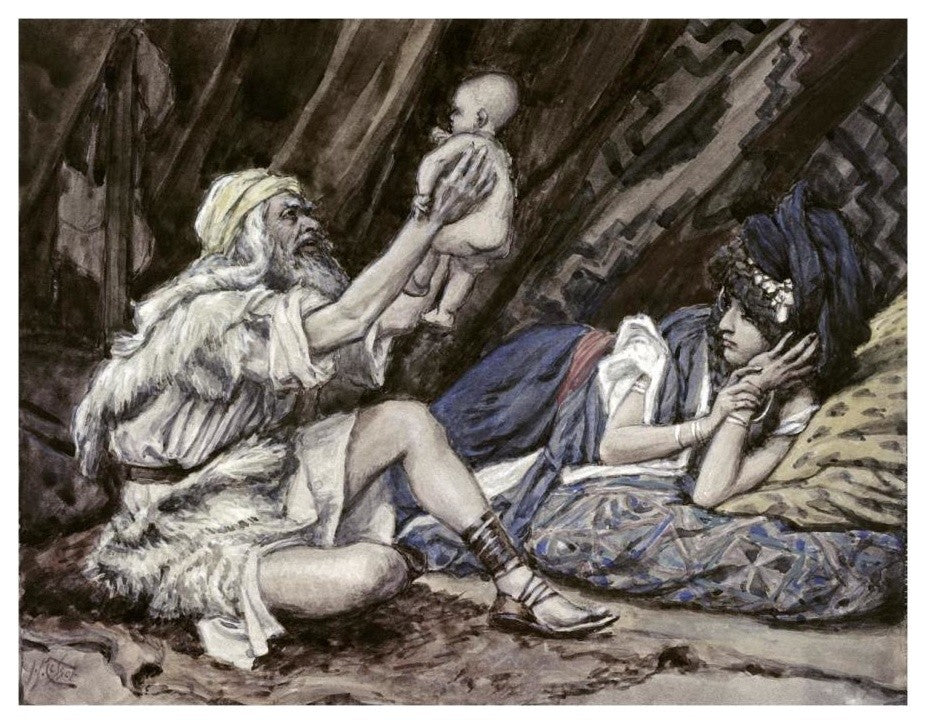 "Birth of Noah" Digital Paper Print by James Tissot, 18"x14"