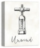 Unwind Wine Bottle Opener Canvas Wall Art, 16"x20"