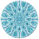 Tempered Glass Lazy Susan Ocean Fantasy