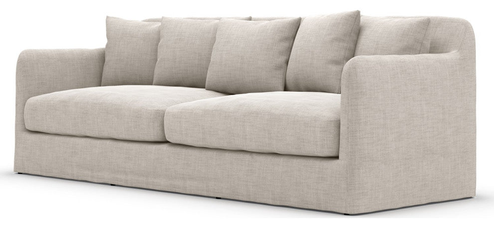 Dade Outdoor Sofa-90"-Stone Grey